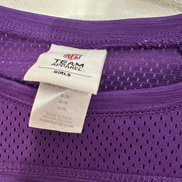 Kids Purple Vikings Long Sleeve Shirt - Picture 3 of 4